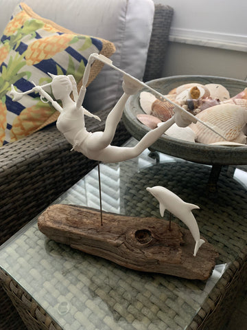 Galatea over California driftwood