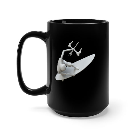 Miniman Kitesurf Black Mug 15oz