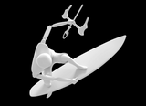 Miniman Surf Kiteboarder Figurine