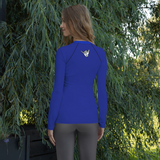 Blue W/Sunset Women's Rash Guard