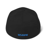 WS4WW Black Structured Twill Cap